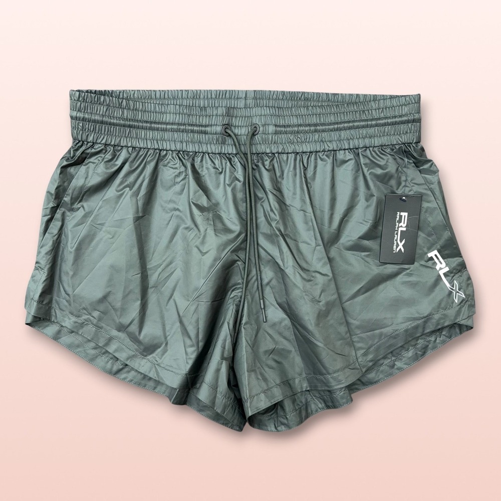 RLX Ralph Lauren Mens XL Grey Ripstop Running Training Shorts New 284857219006